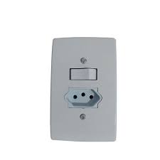 TOMADA+INTERRUPTOR SIMPLES BRANCA VELTRA 12703
